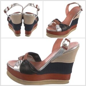 Patriotic Philosophy di Lorenzo Serafini striped wedge platforms-5